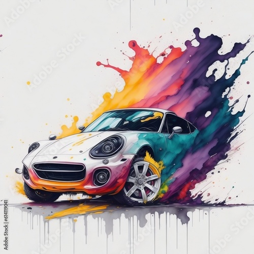 Car art splash painting  © Sani