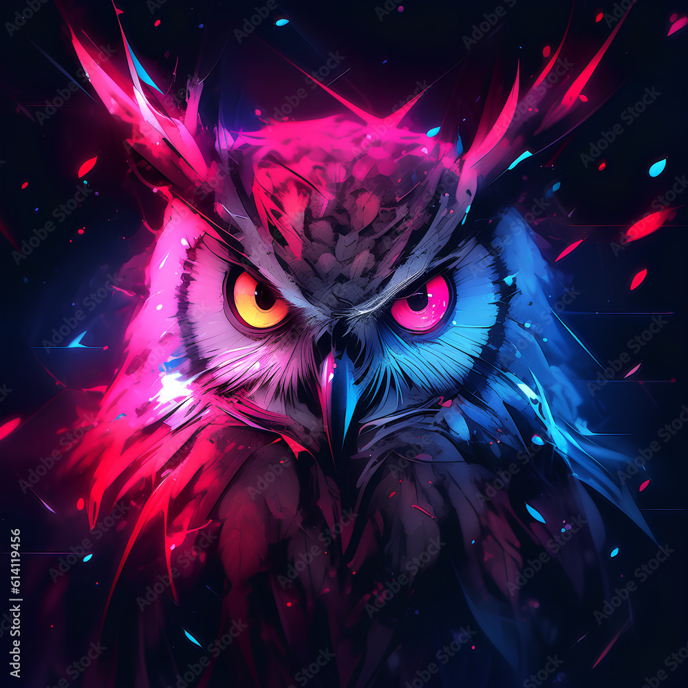 abstract background of owl abstract background of owl
