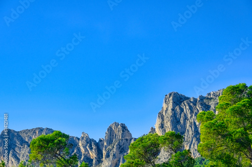 Mountain landscape in semi-arid land, Guadalest, Spain