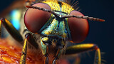 Generative AI. Insect Eyes: Explore the mesmerizing patterns and colors of insect eyes up close, revealing the fascinating structures and adaptations that allow them to perceive their surroundings