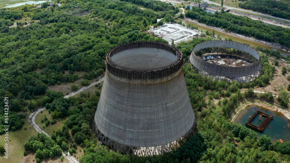 elektrownia jądrowa czarnobyl konstrukcja przemysł - obrazy, fototapety, plakaty 