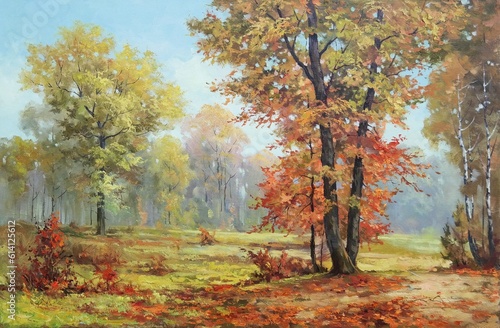 autumn trees in the park