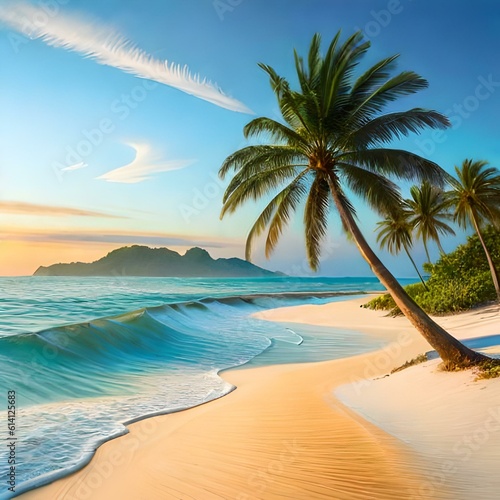 trees on the beach