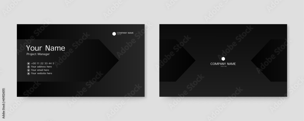gradient abstract business card