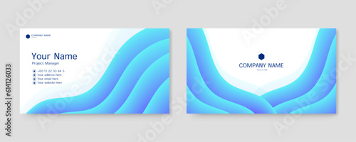 gradient abstract business card