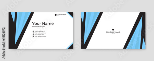 gradient abstract business card