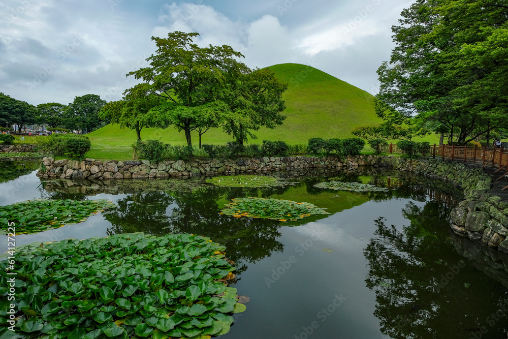 Daereungwon ancient tomb in Gyeongju, South Korea. Daereungwon ancient tomb in Gyeongju, South Korea.