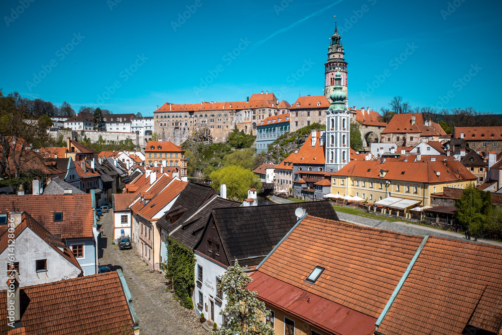 the view of Cesky Krumlov the view of Cesky Krumlov