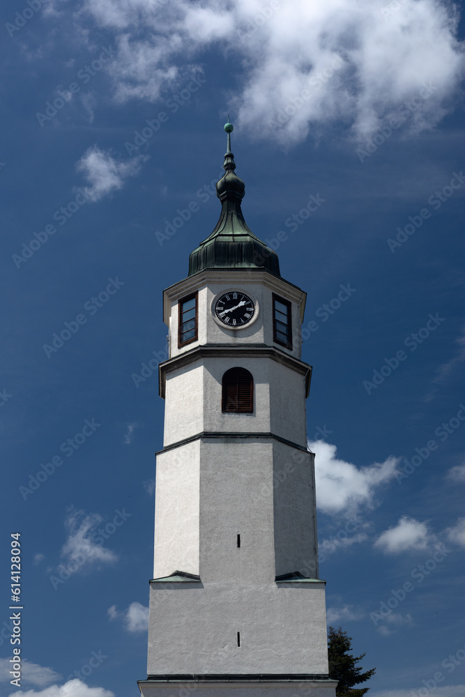 Clock tower inside the fortress of Belgrade.