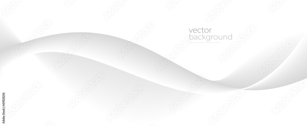 Smooth flow of wavy shape with gradient vector abstract background, light grey design curve line energy motion, relaxing image or technology. Smooth flow of wavy shape with gradient vector abstract background, light grey design curve line energy motion, relaxing image or technology.