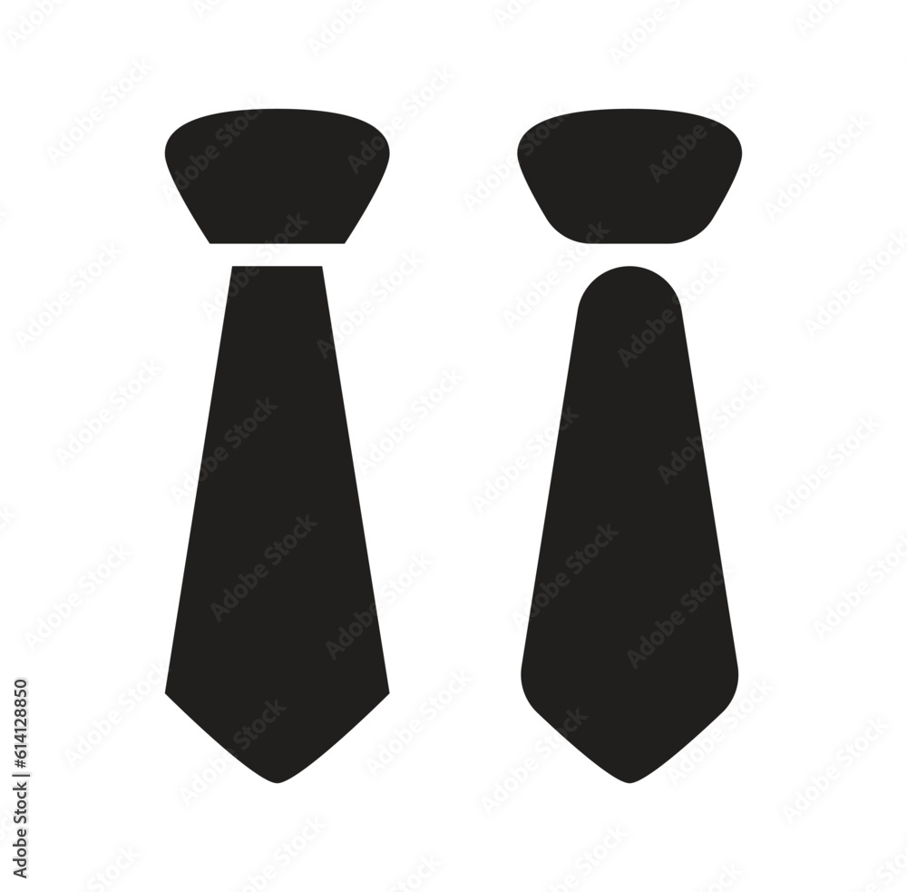 Tie Icon in trendy flat style isolated on white background. Tie Icon in trendy flat style isolated on white background.