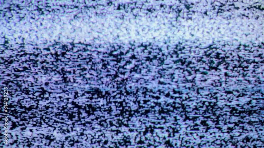 Vidéo Stock tv white noise static flicker abstract background detuned