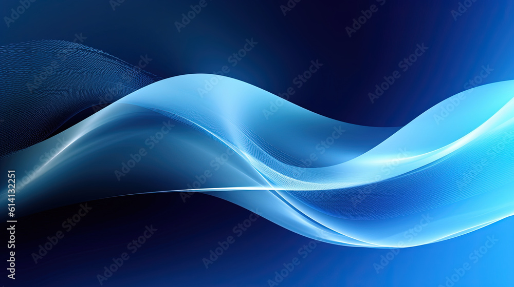 Fototapeta premium Abstract design blue technology illustration for background or wallpaper