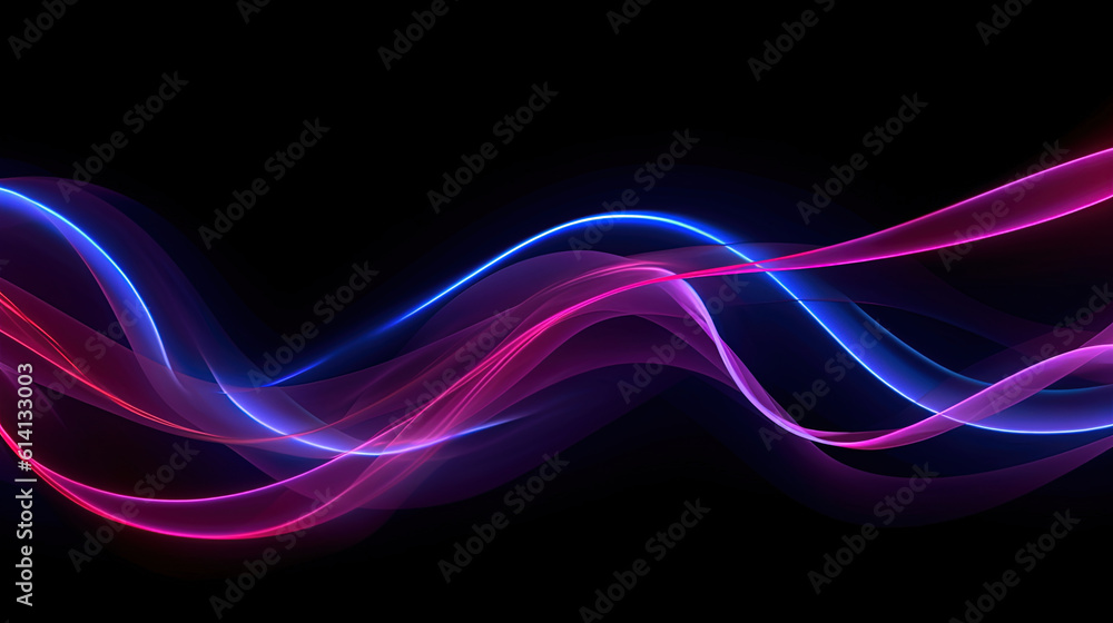 Abstract neon lines for background or wallpaper Abstract neon lines for background or wallpaper