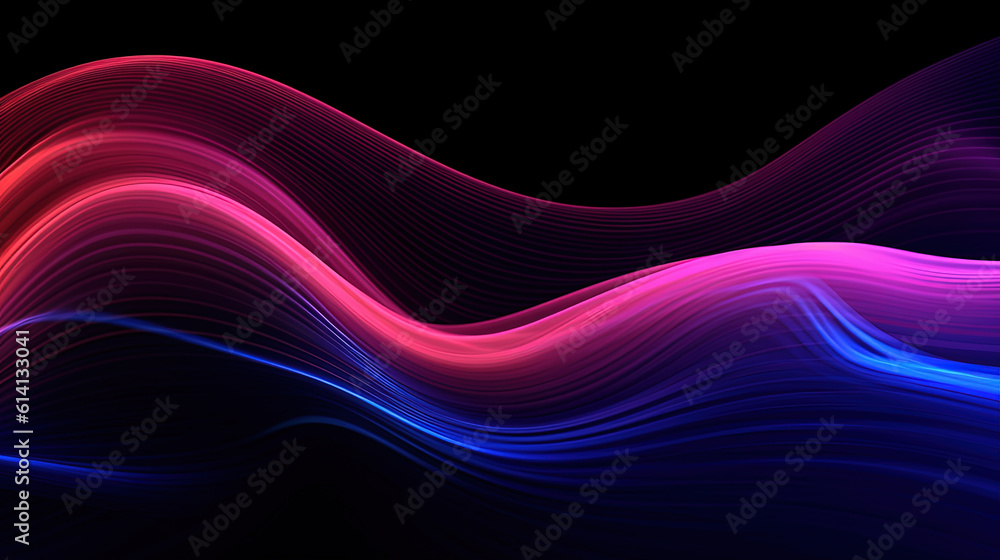 Abstract neon lines for background or wallpaper Abstract neon lines for background or wallpaper