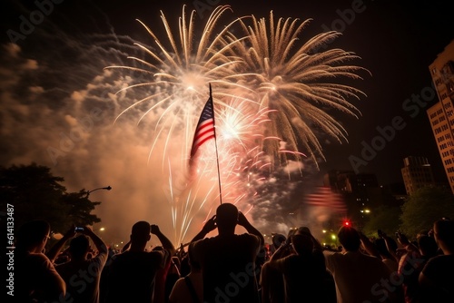 people celebrating independence day fourth of july background