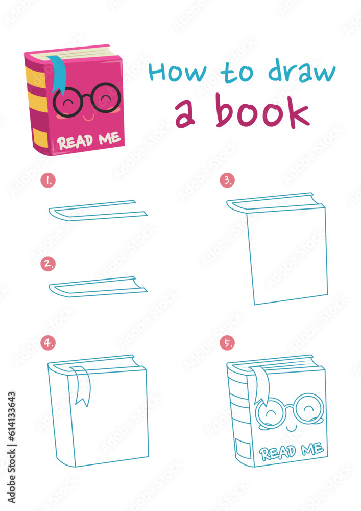 how can you draw a book