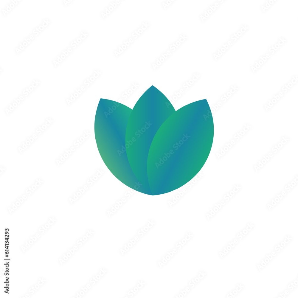 three leaf logo vector of green meets blue basic colors three leaf logo vector of green meets blue basic colors