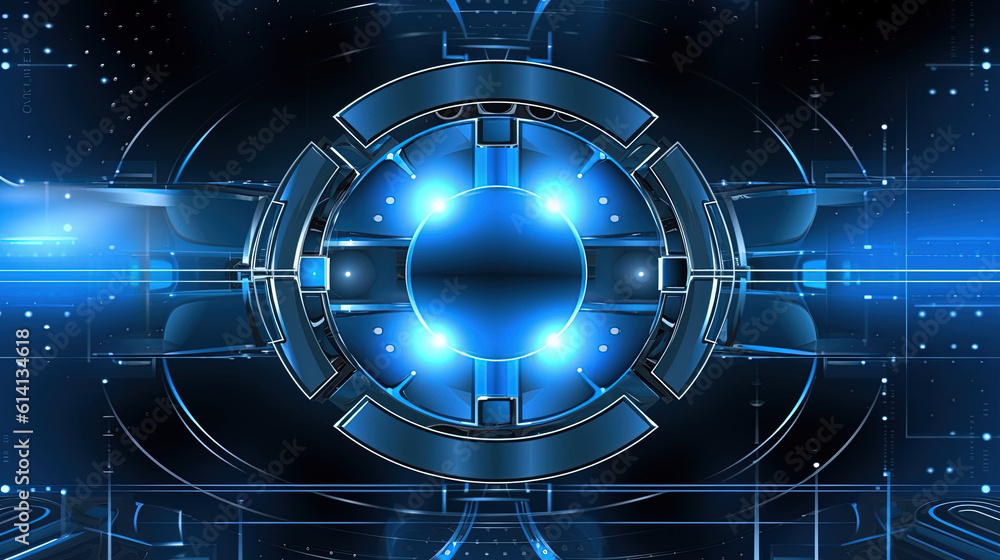 Obraz premium Abstract technology illustration for background or wallpaper