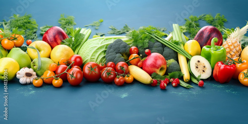 Natural vegetable fresh. Generative AI