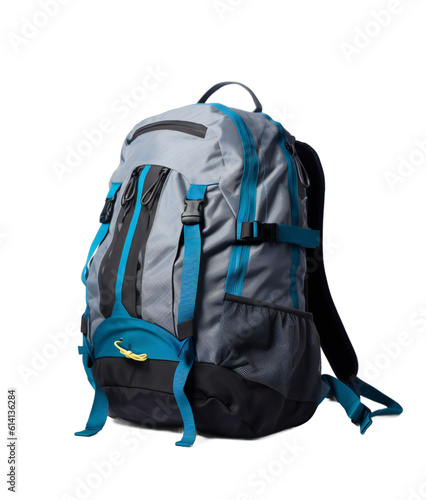 Travel Backpack on a Transparent Background. Generative AI