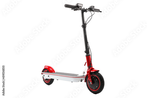 Transparent Background Electric Scooter. AI