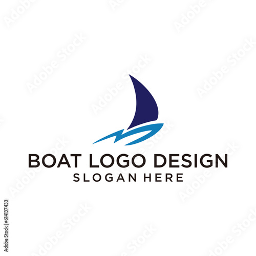 boat logo design