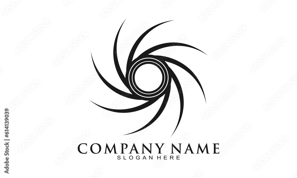 Obraz premium Abstract circle round vector logo