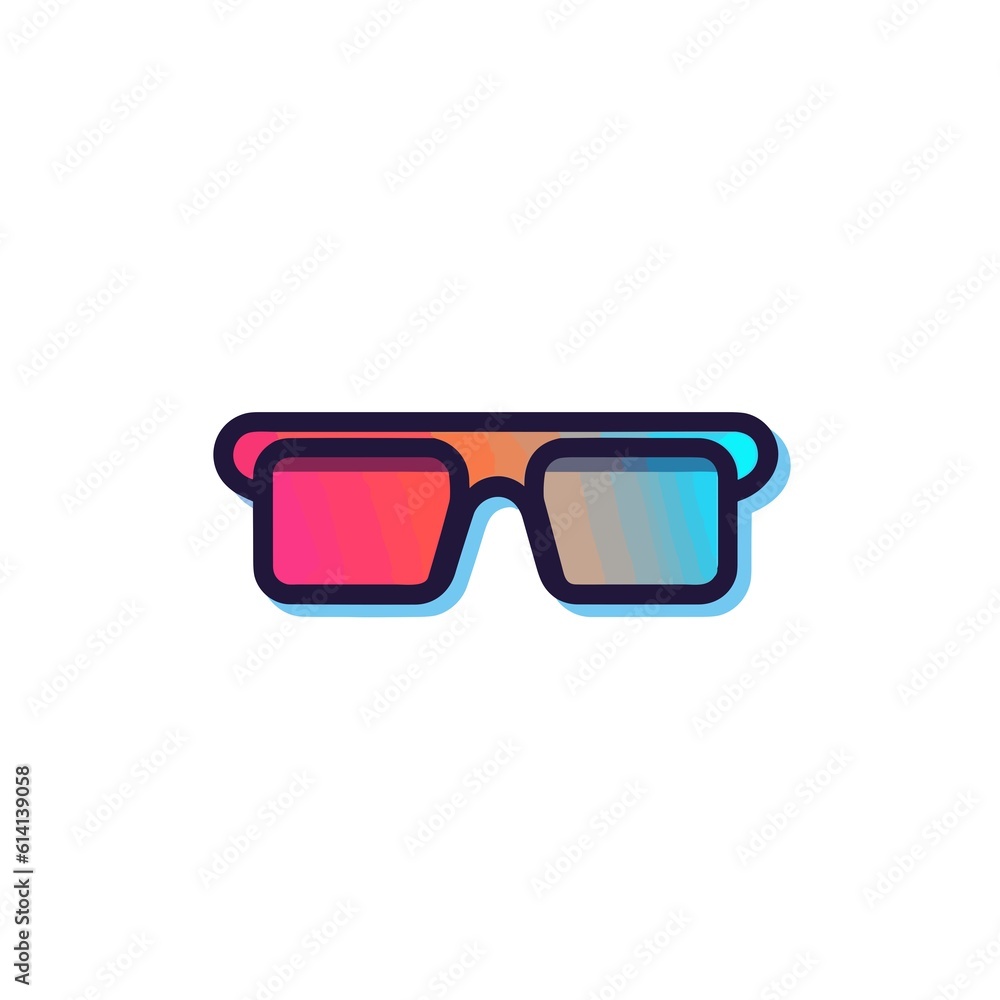 Crisp and Minimalistic 3D Glasses Vector. Crisp and Minimalistic 3D Glasses Vector.