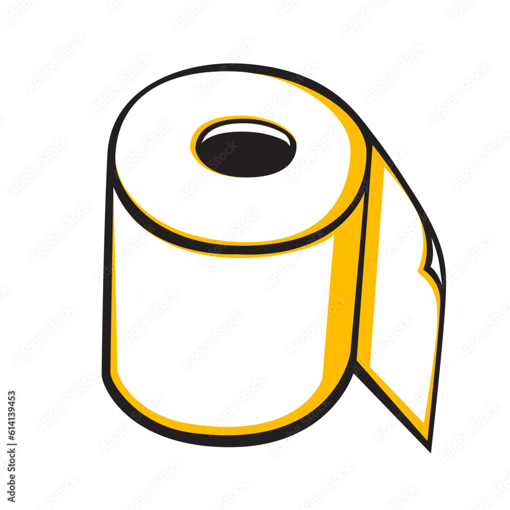 Tissue roll isolated. Tissue roll isolated.