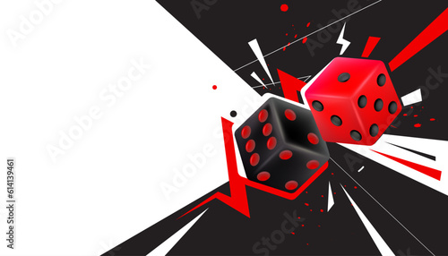 Dice design element. 