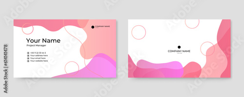 colorful business card