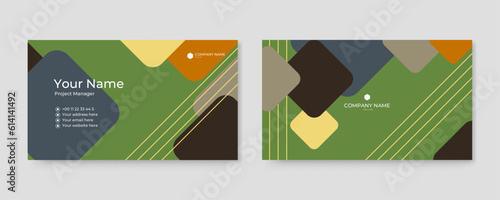 colorful business card