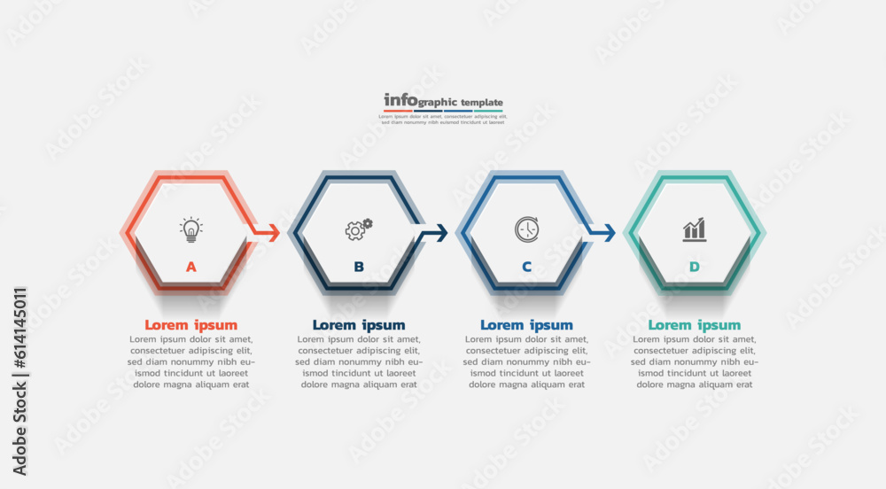 Vector infographics design template marketing information with 4 options Vector infographics design template marketing information with 4 options