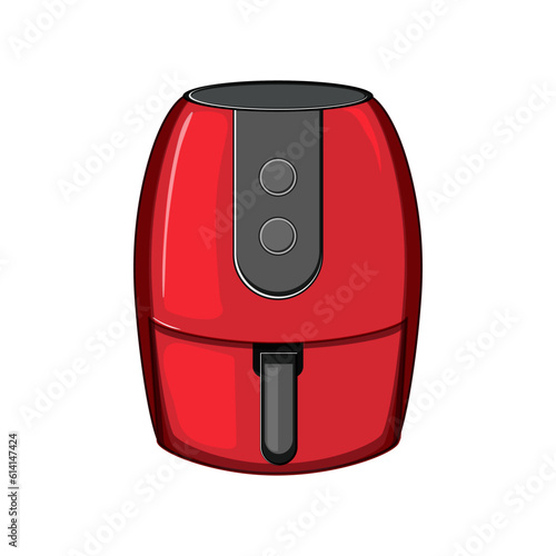 food aerogrill cooking cartoon. kitchen grill, meal electric food aerogrill cooking sign. isolated symbol vector illustration