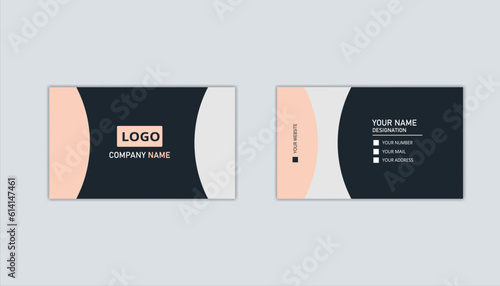 Simple business card design. modern and unique design