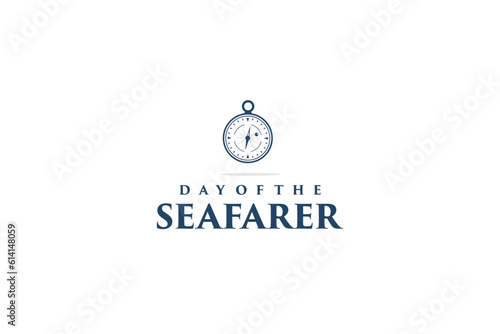 day of the seafarer day with wind direction compass