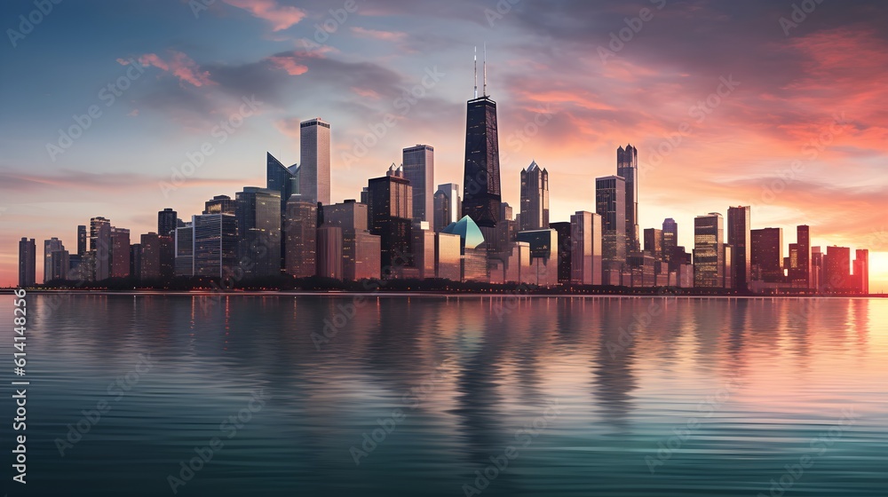 Showcasing the magnificent chicago skyline
