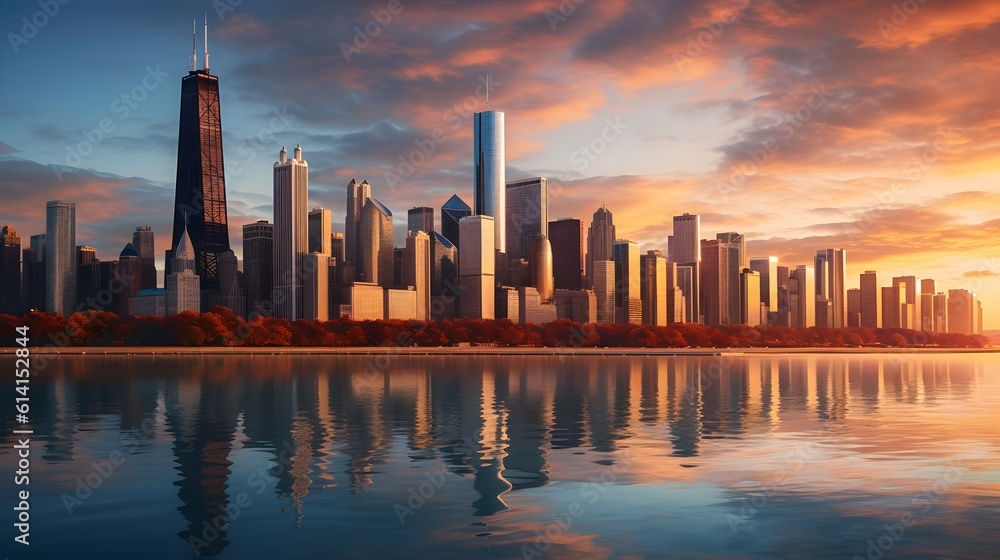 Infuse energy into your space with futuristic skyline photos