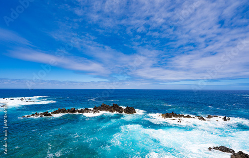 beautiful water landscape in Madeira island