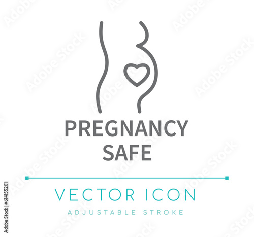 Pregnancy Safe Line Icon