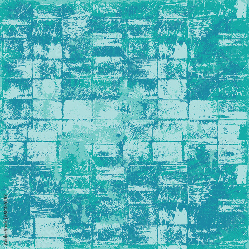 Grunge background turquoise. Abstract scratched texture. Vector graffiti