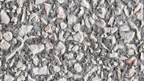Wallpaper Mural Small rubble stone on cement mortar, rotating, turning, close-up macro
 Torontodigital.ca