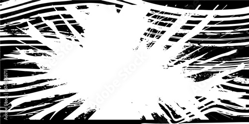 Grunge Black And White Urban Vector Texture Template. Dark Messy Dust Overlay Distress Background. Easy To Create Abstract Dotted, Scratched, Vintage Effect With Noise And Grain