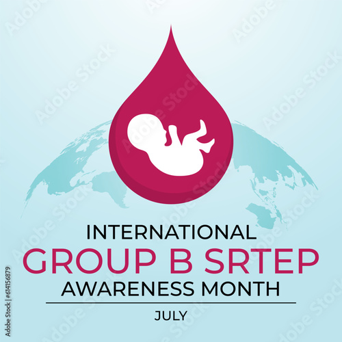 international group b strep day design template for celebration. international group b strep vector design. group b strep awareness. baby vector design.