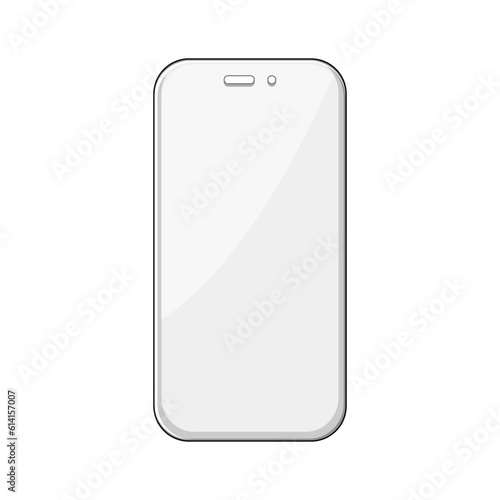 cell phone screen protector cartoon. film protect, shield guard cell phone screen protector sign. isolated symbol vector illustration