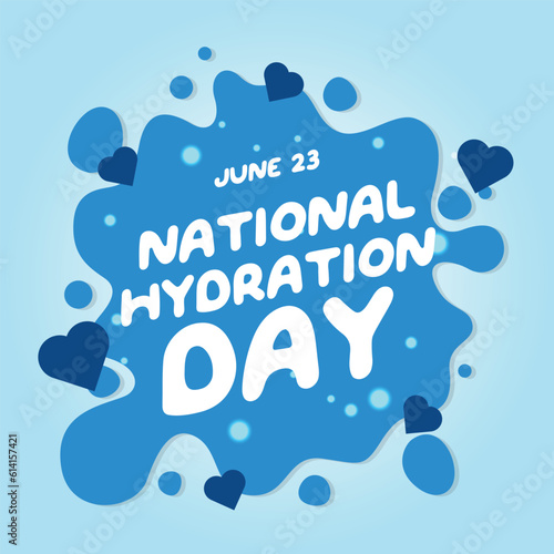 national hydration day design template for celebration. hydration day vector illustration. water drop vector illustration.