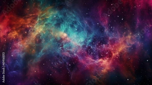 Spectacular universe cosmic texture background © RMedia