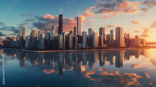 Experience the captivating glow of chicago s skyline