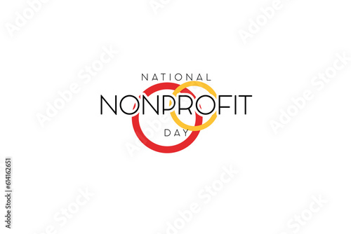 national nonprofit day background template Holiday concept photo